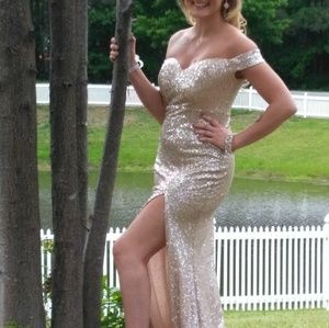 Rosegold formal dress